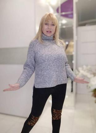 Шикарный теплющий свитерок турция люкс качество батал