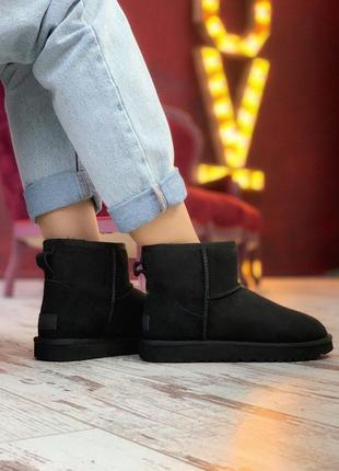 Уги ugg mini black угги 3