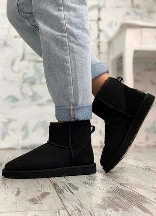 Уги ugg mini black угги6 фото