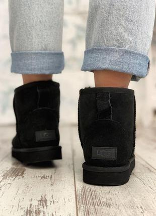 Уги ugg mini black угги 8