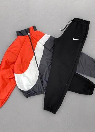 Чоловічий вінтажний спортивний костюм з вітровкою nike