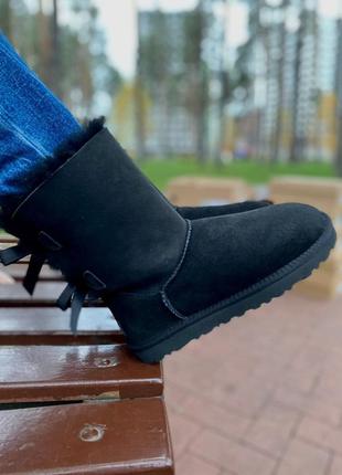 Ugg bailey bow black 🆕 шикарные женские угги 🆕 купить наложенный платёж4 фото