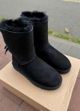 Ugg bailey bow black 🆕 шикарные женские угги 🆕 купить наложенный платёж7 фото