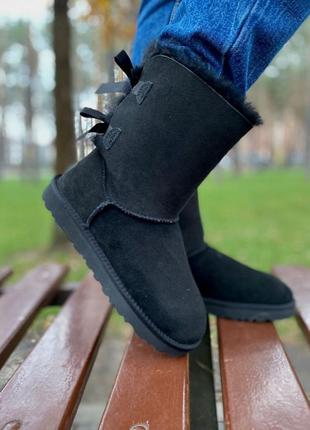 Ugg bailey bow black 🆕 шикарные женские угги 🆕 купить наложенный платёж8 фото