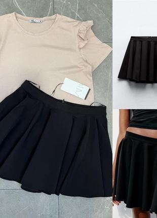 Черная юбка zara юбка zara
