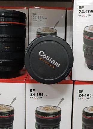 Термокружка в виде объектива с подогревом canon ef 24-105 чашка объектив
