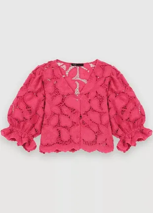 Стильная блуза 2в1 кроп топ maje