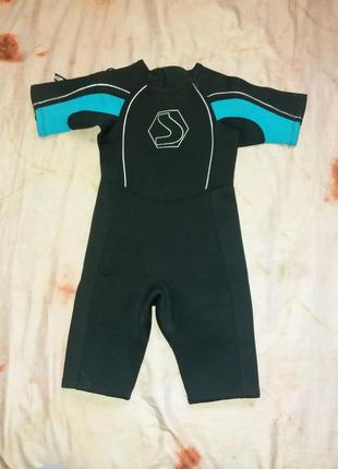 Гідрокостюм дитячий короткий для басейну відпочинку дайвінгу для хлопчика