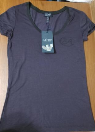 Футболка armani pre р. s баклажан