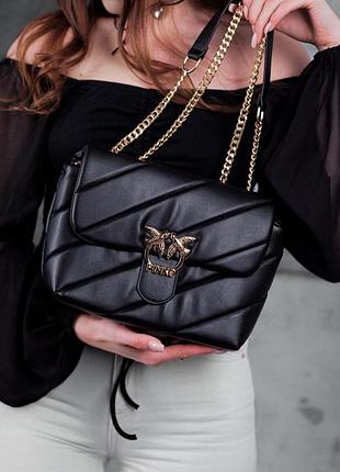 Женская сумка pinko puff black