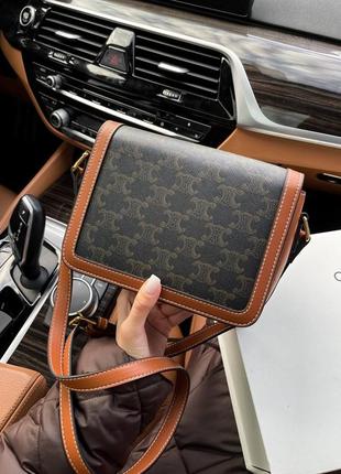 Кожаная сумка celine 3