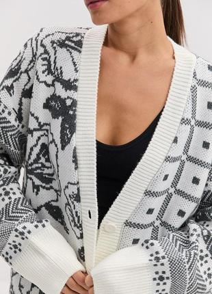 Акция вязаный кардиган кофта oversize