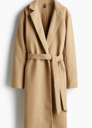 Пальто h&m размер м с добавлением шерсти