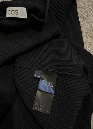 Платье- чулок трикотажное миди cos оригинал бренд  трикотаж рубчик размер m,l6 фото