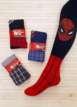 Демисезонные хлопковые колготки на мальчика с спайдерменом, весенние колготки на мальчиков