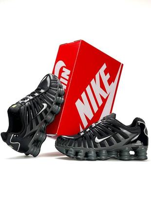 Мужские кроссовки nike shox tl black grey