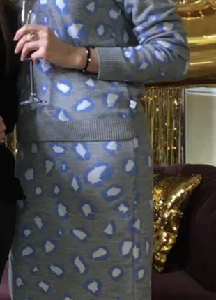 Юбка миди андре тан шерсть альпака
