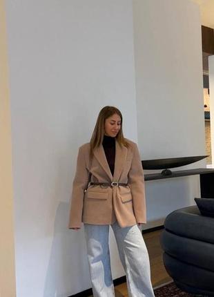 Пиджак ворсистый оверсайз пальто