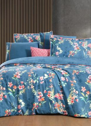 Постельное белье sarev leticia mavi делюкссатин 300тс евро