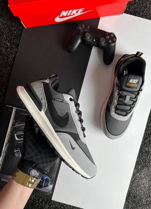 Мужские кроссовки nike zoom "lunar apparent” light grey black