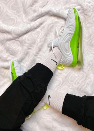 Nike air max 720 white & green🆕 шикарні кросівки найк 🆕 купити накладений платіж10 фото