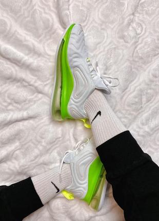 Nike air max 720 white & green🆕 шикарні кросівки найк 🆕 купити накладений платіж6 фото