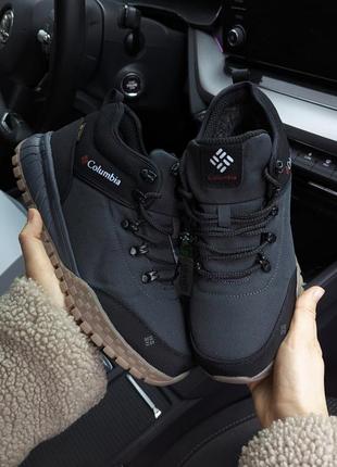 Зимние полуботинки columbia серые (37 - 41)