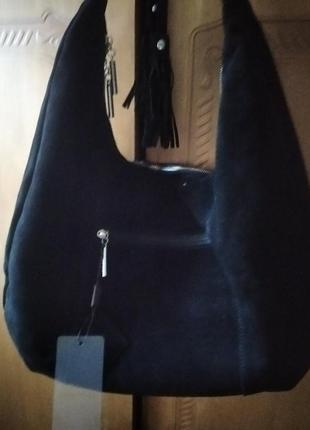 Сумка замша