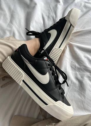 Кроссовки nike court legacy black(2)