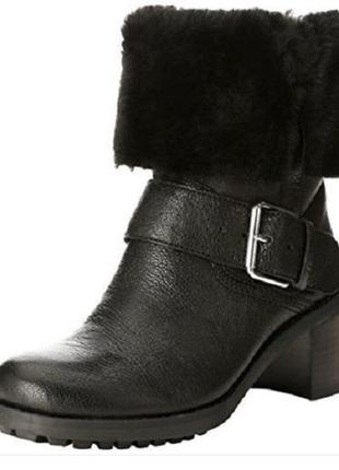 Р.36, 37,  41  clarks кожаные зимние сапоги   оригинал