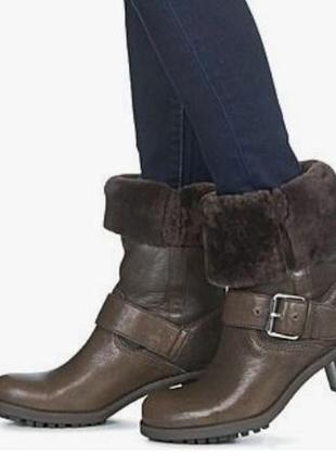 Р.36, 37,  41  clarks кожаные зимние сапоги   оригинал7 фото