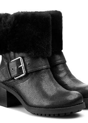 Р.36, 37,  41  clarks кожаные зимние сапоги   оригинал4 фото