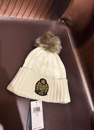 Шапка ralph lauren белая красная фиолетовая