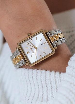 Женские наручные часы burker day gold silver