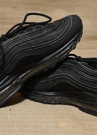 Черные фирменные подростковые кроссовки nike air max 97 og bg av4149 00138 р. ( 24,5 см.)