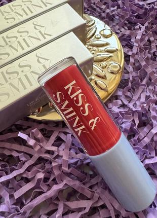 Розкішна зволожувальна олія-тинт для губ kiss&smink the everything, відтінок dahlia
