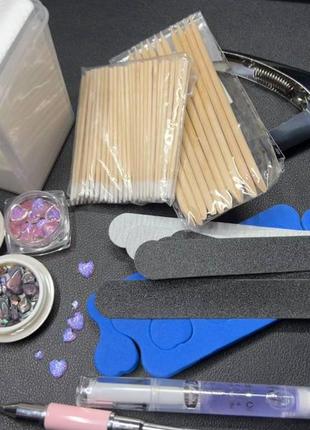 Набор для маникюра, дизайн наращивание
