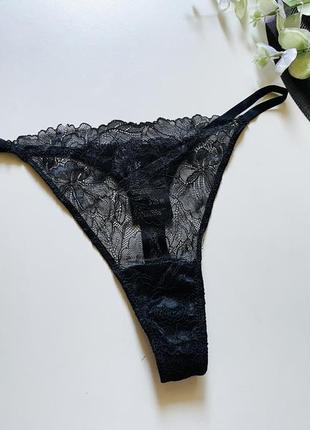Трусики стринги с кружевом h&m