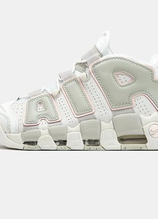 Мужские кроссовки nike air more uptempo white cream