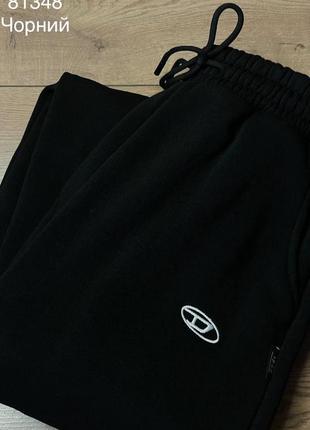 Штани чорні жіночі , трьохнитка на флісі, україна, s,m,l