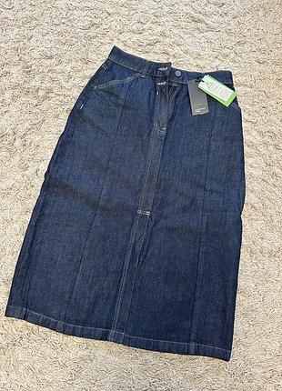 Новая джинсовая юбка трапеция reserved s
