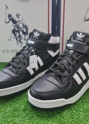 Зимние хайтоп ботинки  на меху adidas forum  46р qwd161 фото
