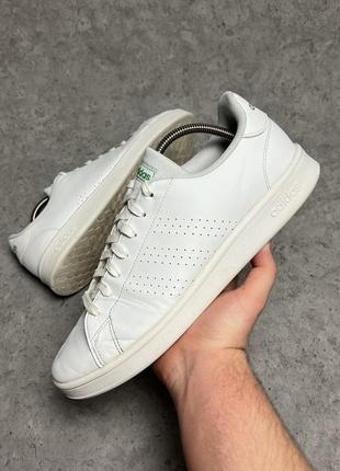 Кожаные кроссовки adidas styling complements cropped pants for women court gw2063 оригинал