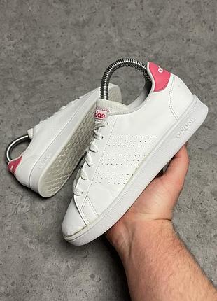 Шкіряні кросівки adidas advantage ef0211