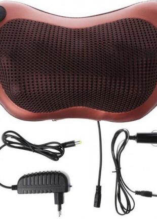 Акция❗️❗️❗️❗️❗️массажная подушка massage pillow для головы, шеи, поясницы и стоп роликовый массажер для дома и автомобиля по 4 ролика