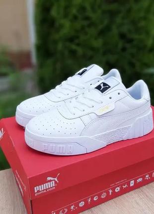 Кожанные кеды wmns cali white / wmns cali белые