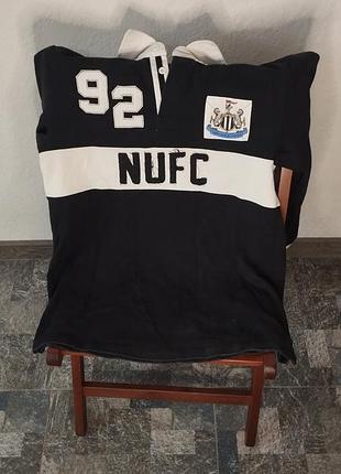 Newcastle united retro long sleeve polo shirt vintage jersey