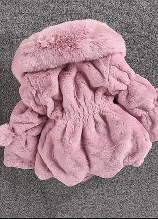 Стильная шубка из эко меха для маленьких модниц2 фото