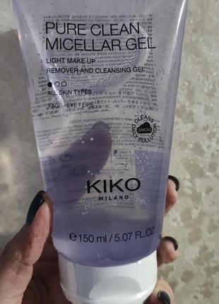 Мицеллярный гель для снятия макияжа kiko milano