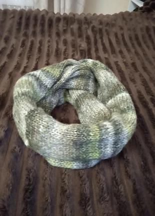 Шарф хомут из шерсти